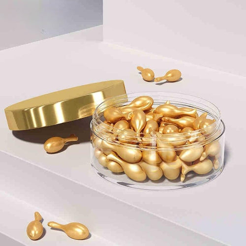 Beautycret's Enchanted Gold Capsule - The Ultimate Skincare Solution Potent Natural Ingredients - Beautycret's Golden Capsules Experience Luxurious Skincare - Beautycret's Enchanted Gold Elixir Capsule